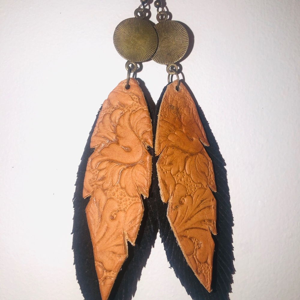 Handmade Leather Earrings